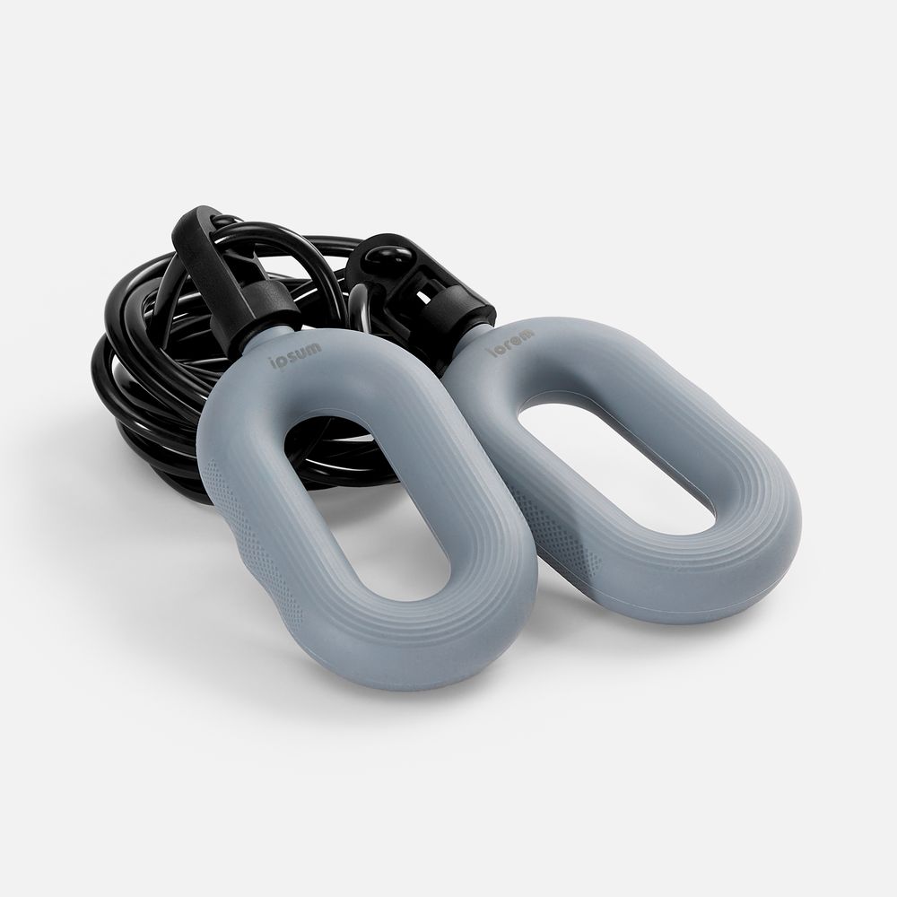 Мультифункциональная скакалка с эспандером Multi McFly, серая / Миниатюра нанесения (1000)