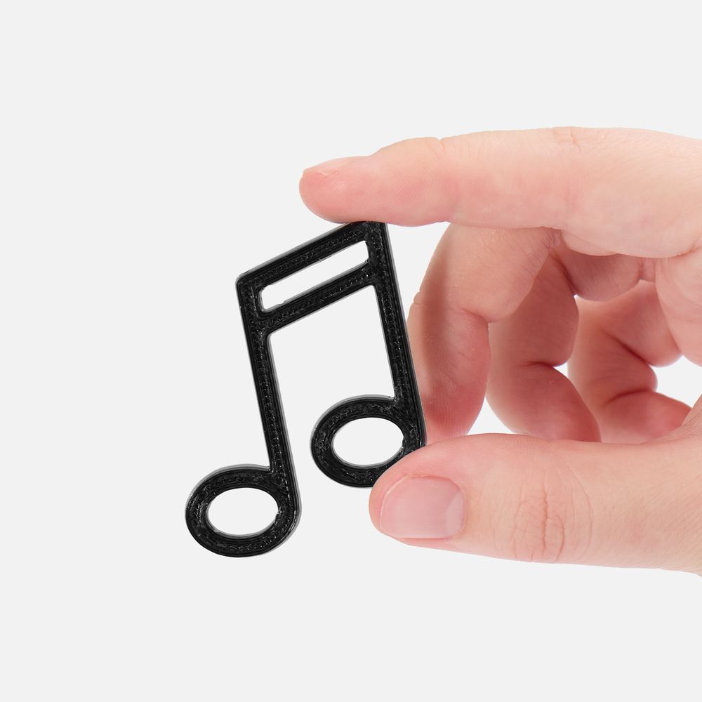 Подвеска Industry, 3D-печать на заказ, ноты / Миниатюра WWW (1000)