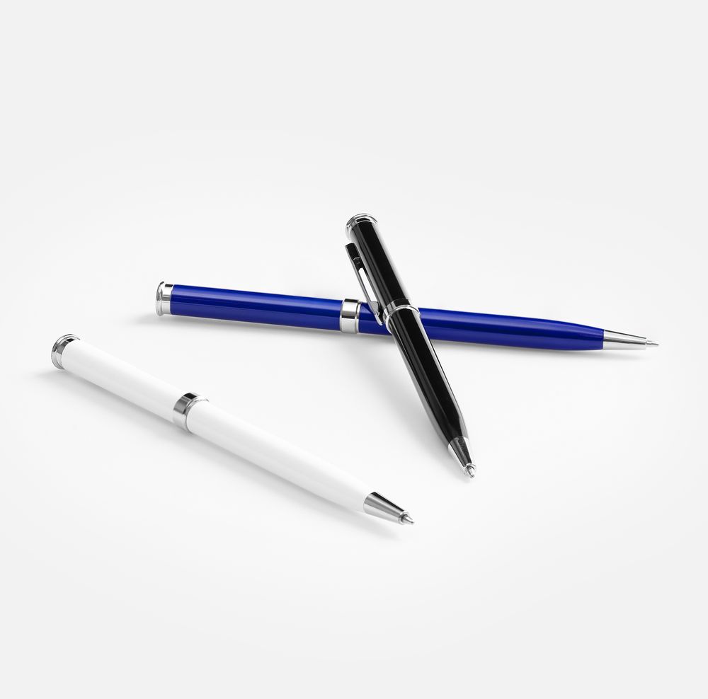 Ручка шариковая Finn Chrome, черная / Миниатюра WWW (1000)