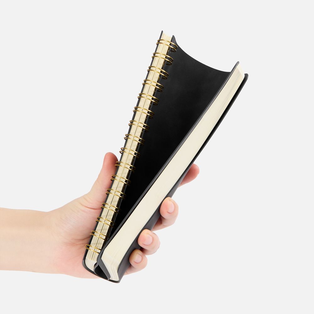 Ежедневник Spiral, недатированный, черный / Миниатюра WWW (1000)