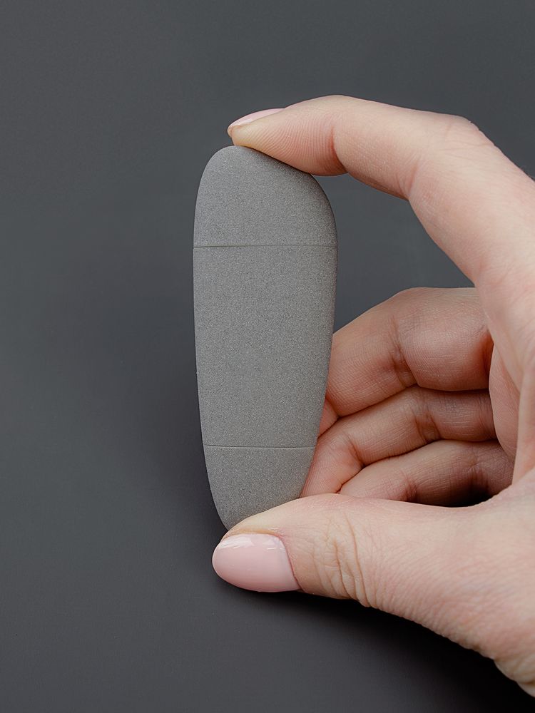 Флешка Pebble Universal, USB 3.0, серая, 64 Гб / Миниатюра WWW (1000)