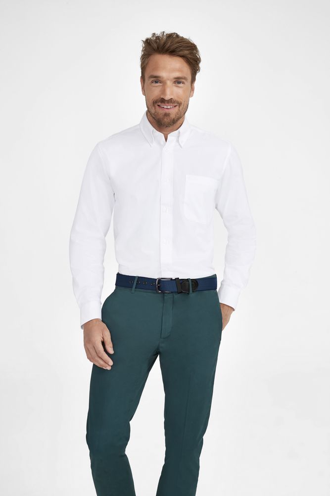 Рубашка мужская с длинным рукавом Bel Air, белая / Миниатюра WWW (1000)