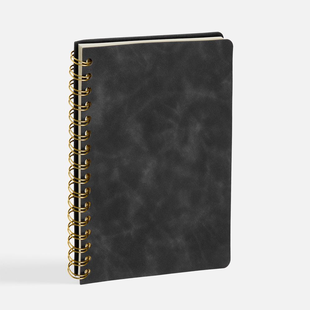 Ежедневник Spiral, недатированный, черный / Миниатюра WWW (1000)