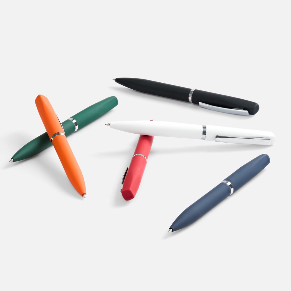 Ручка шариковая Bolt Soft Touch, черная / Миниатюра WWW (1000)