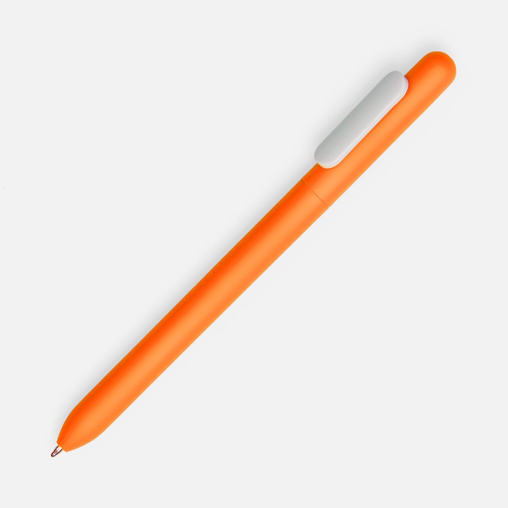 Ручка шариковая Slider Soft Touch, неоново-оранжевая с белым / Миниатюра WWW (1000)