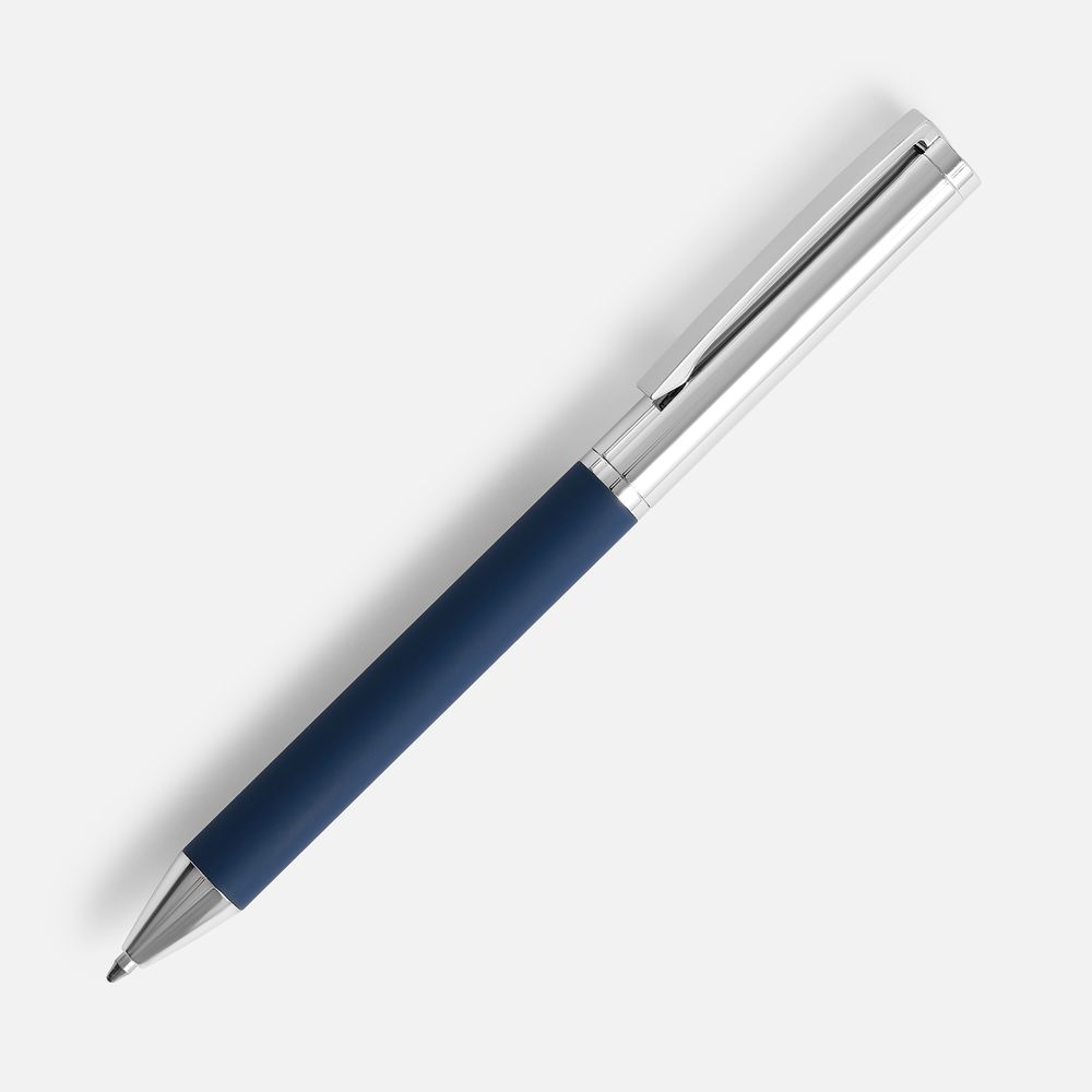 Ручка шариковая Eyeshot Soft Touch, темно-синяя / Миниатюра WWW (1000)