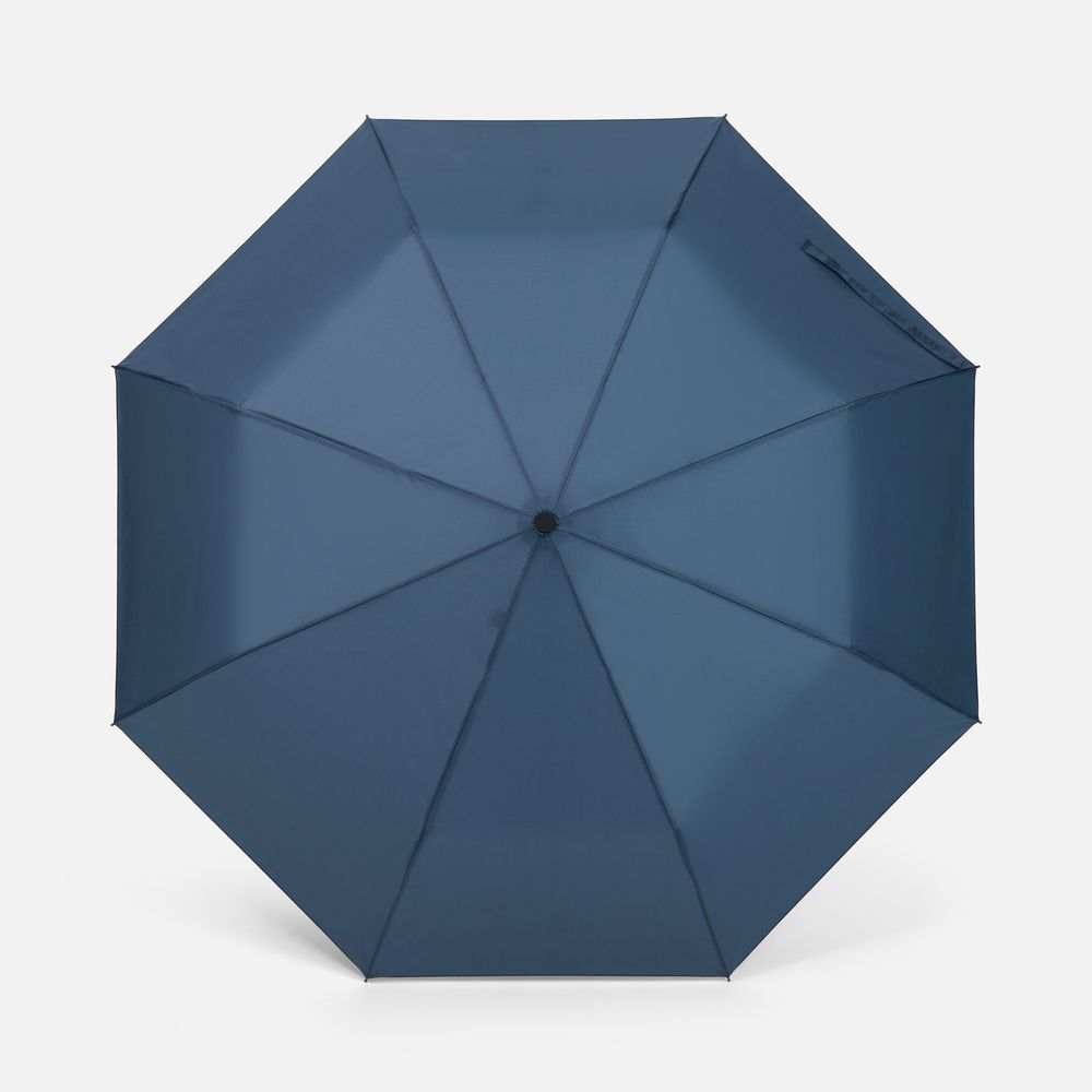 Зонт складной Classic, темно-синий с темной ручкой / Миниатюра WWW (1000)