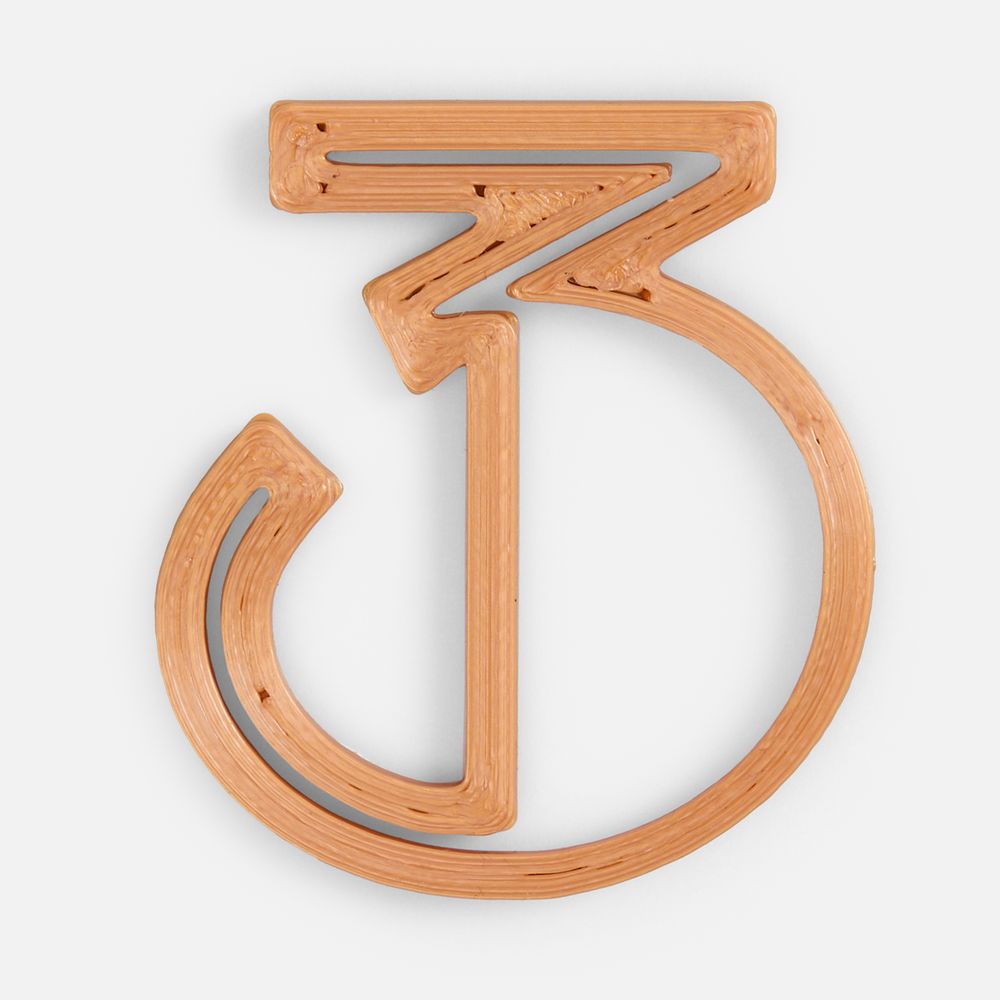 Подвеска Symbol, 3D-печать на заказ, цифра 3 / Миниатюра WWW (1000)