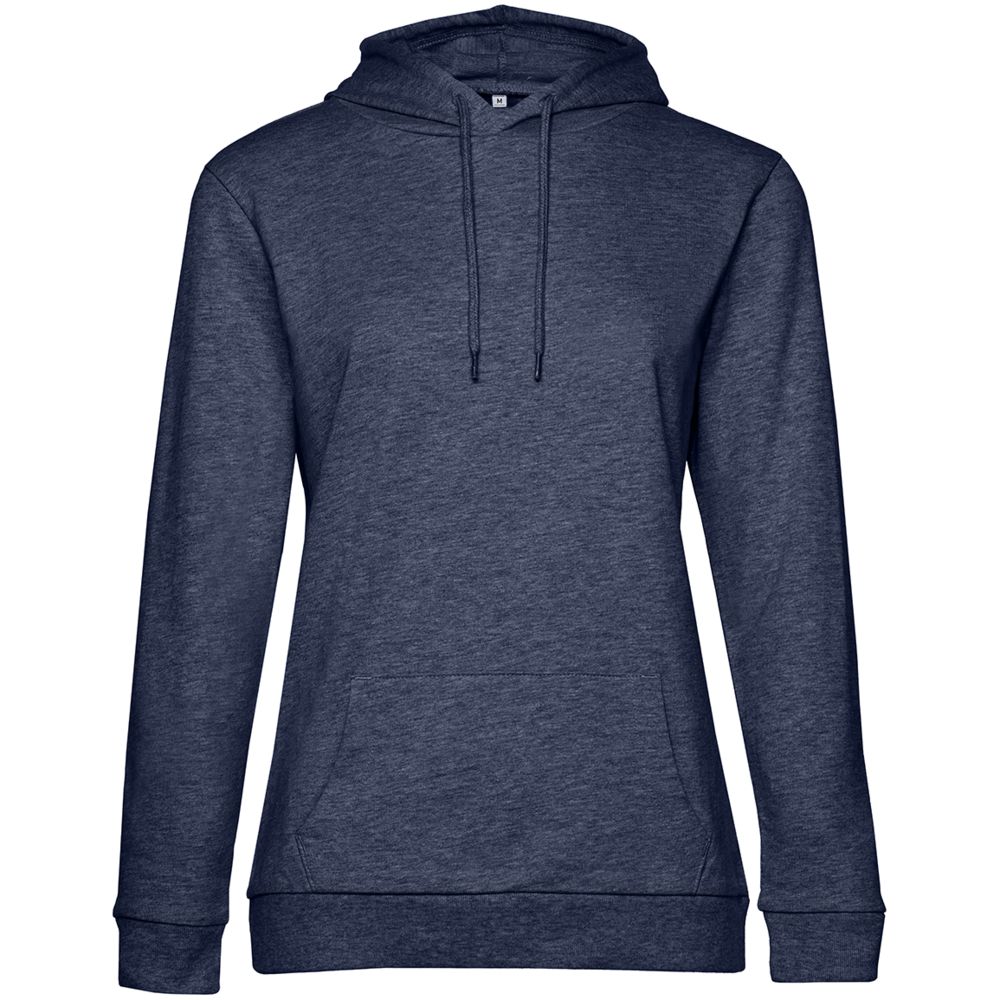 Толстовка с капюшоном женская Hoodie, синий меланж / Миниатюра WWW (1000)