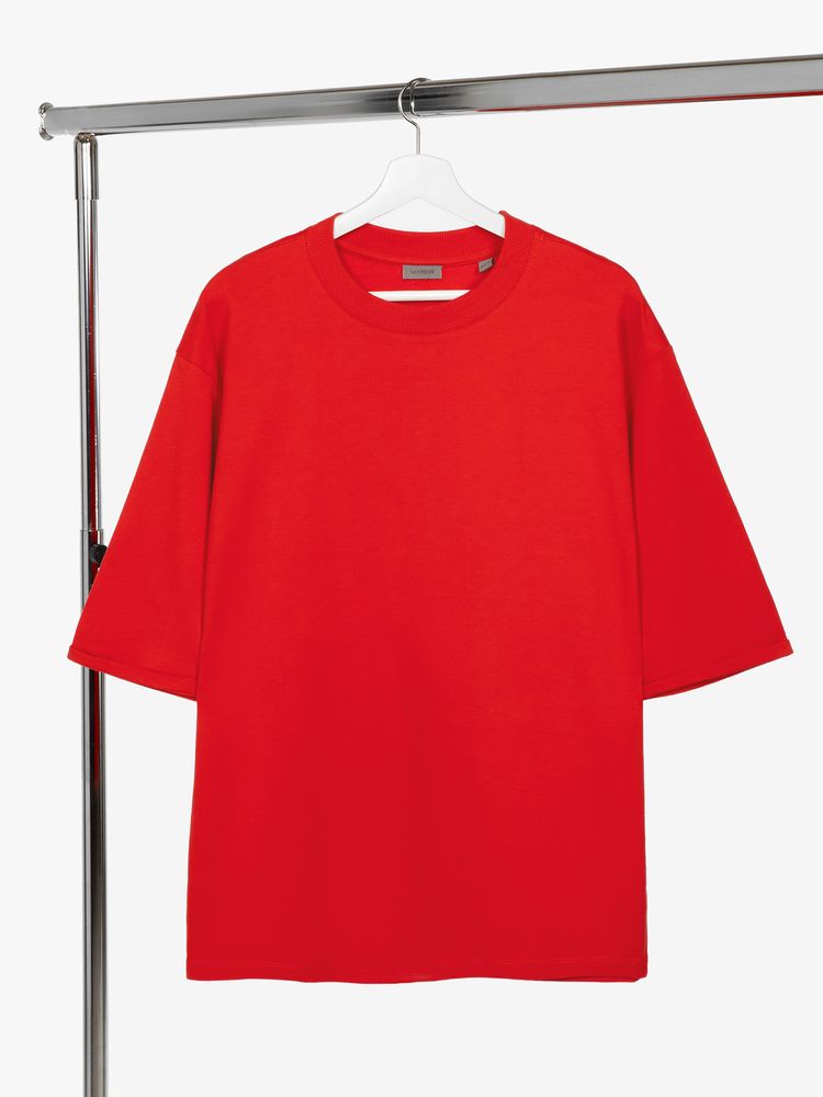 Футболка оверсайз унисекс Kosmos 2.0, красная (алая) / Миниатюра WWW (1000)