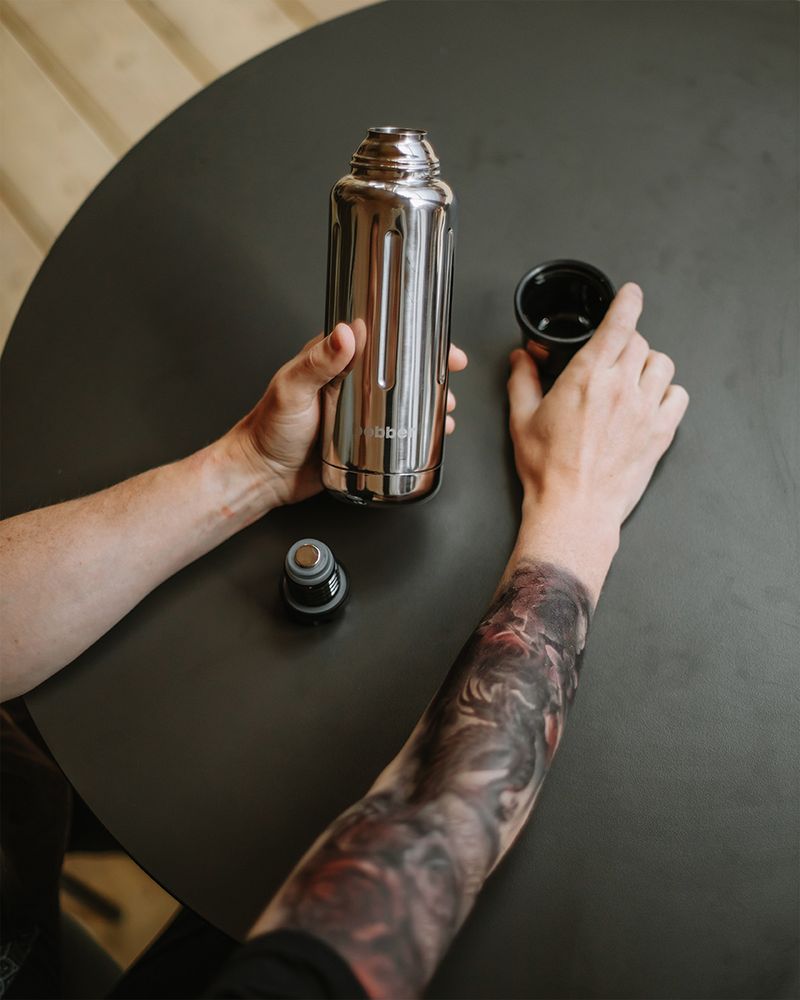 Термос Flask 470, вакуумный, стальной зеркальный / Миниатюра WWW (1000)