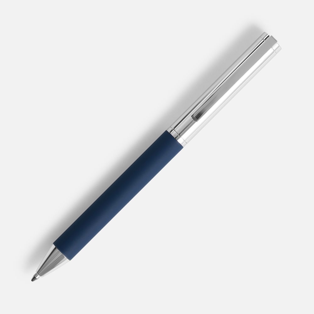 Ручка шариковая Eyeshot Soft Touch, темно-синяя / Миниатюра WWW (1000)