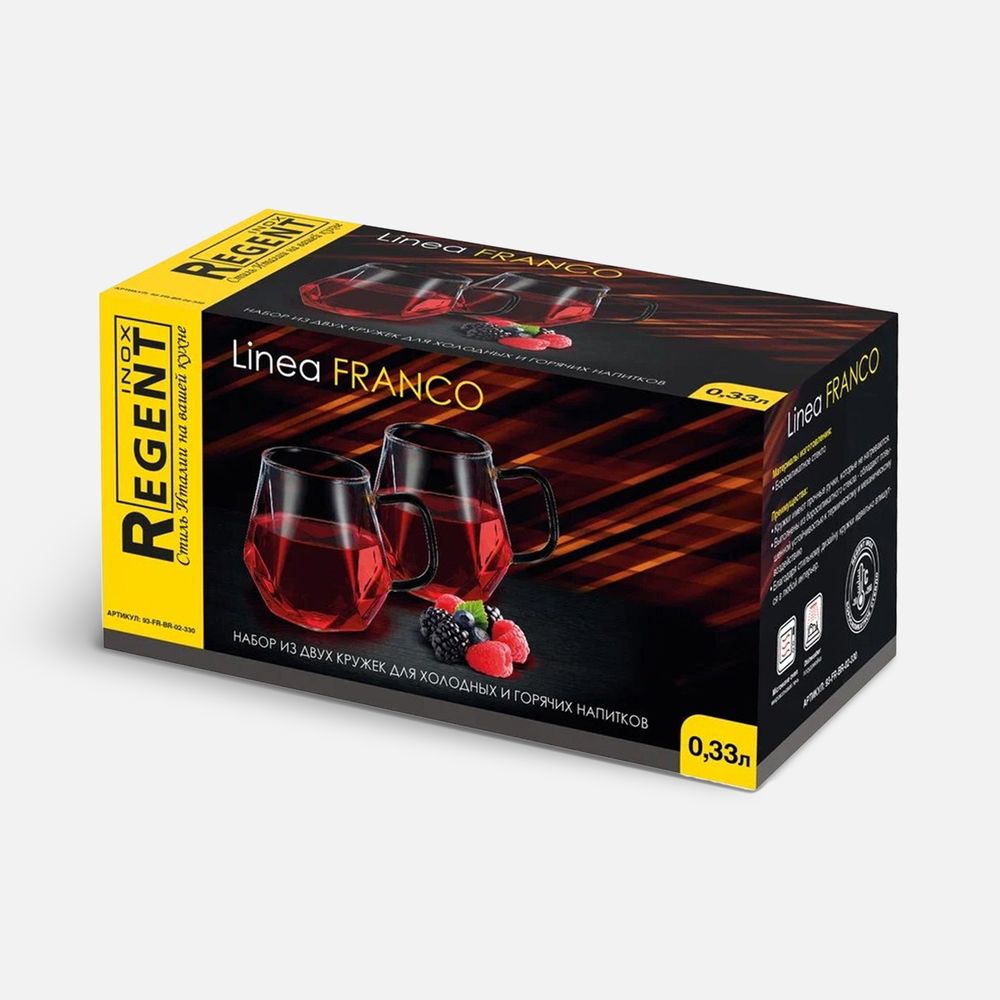 Набор из двух кружек Linea Franco / Миниатюра (упак) (1000)