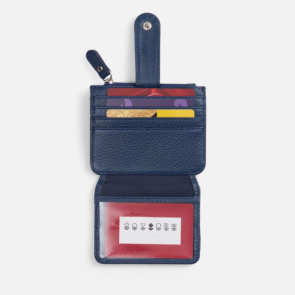 Картхолдер на молнии Unison, синий / Миниатюра WWW (1000)