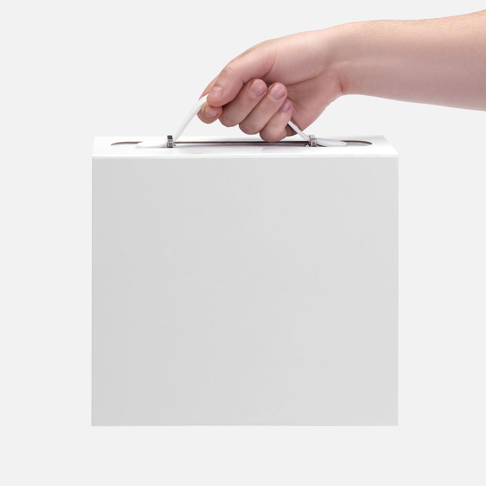 Коробка складная Holdfold, S, белая / Миниатюра WWW (1000)