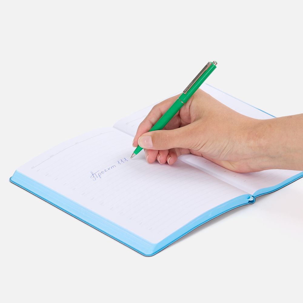 Ручка шариковая Senator Point ver.2, зеленая / Миниатюра WWW (1000)