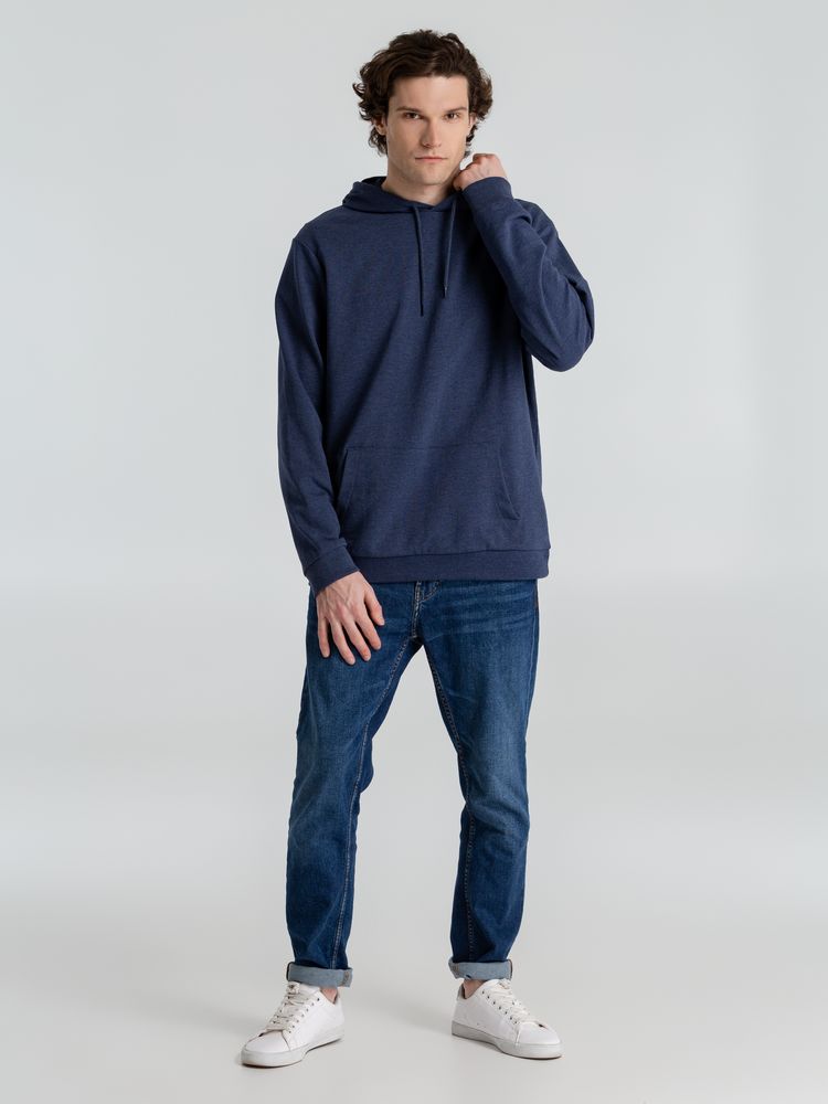 Толстовка с капюшоном унисекс Hoodie, синий меланж / Миниатюра WWW (1000)