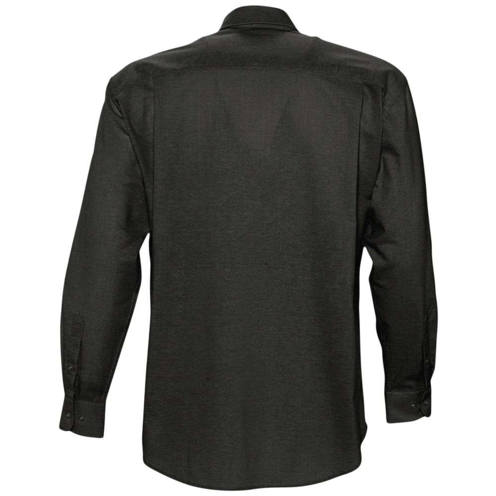 Рубашка мужская с длинным рукавом Boston, черная / Миниатюра WWW (1000)