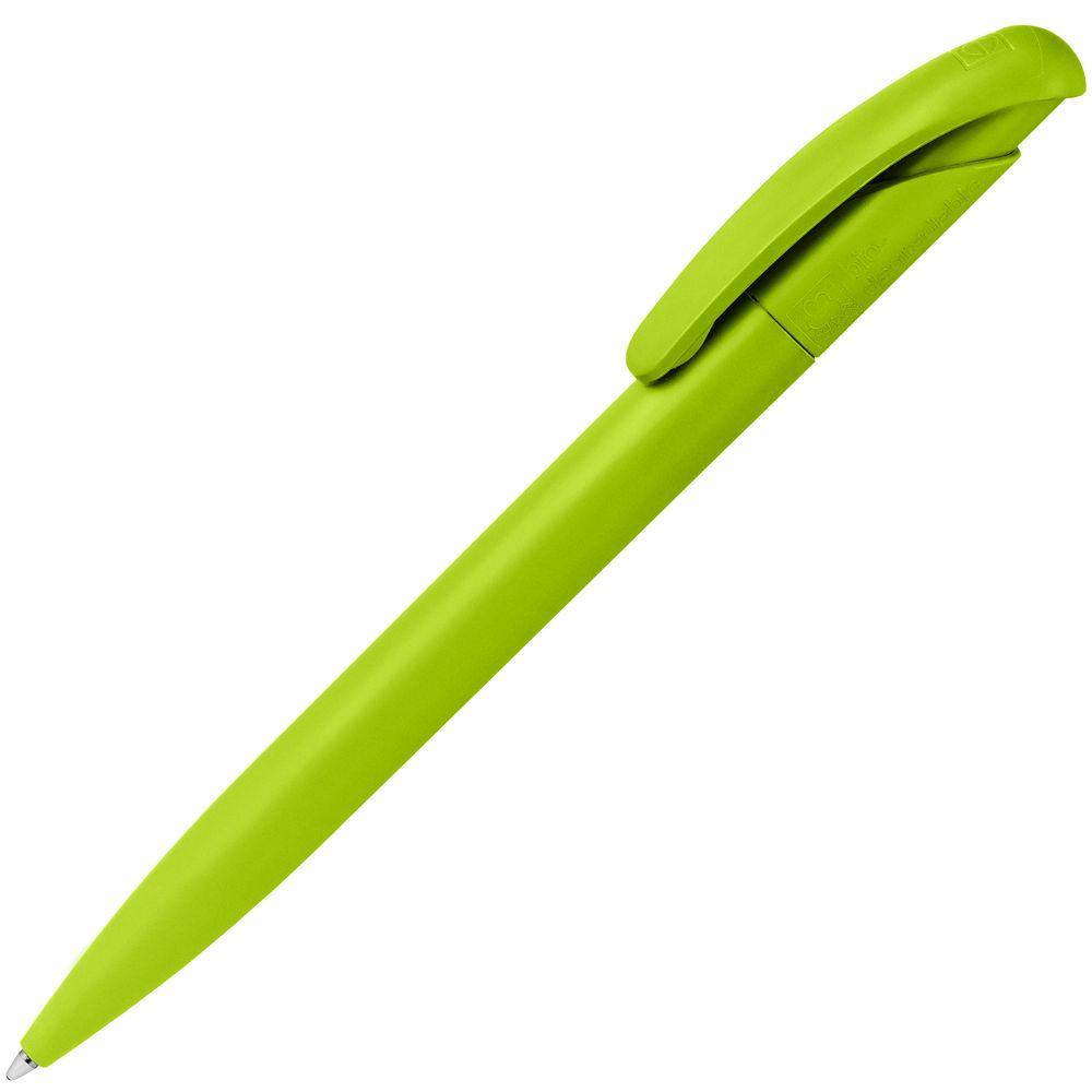 Ручка шариковая Nature Plus Matt, зеленое яблоко / Миниатюра WWW (1000)