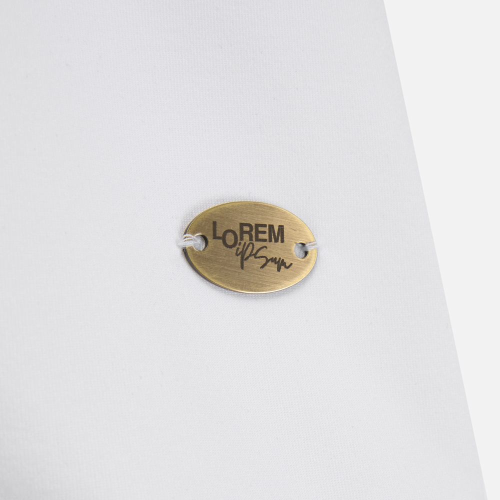 Шильдик металлический Alfa Oval, бронзовый / Миниатюра нанесения (1000)