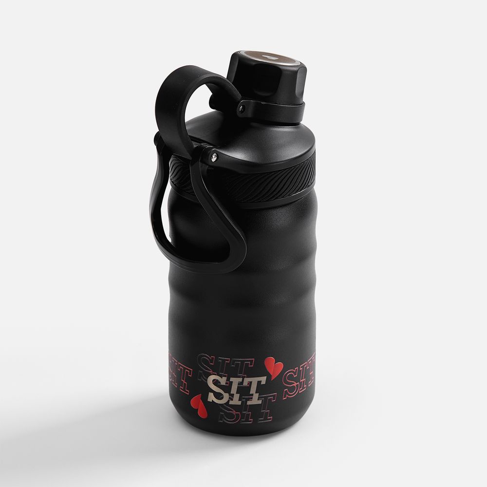 Термобутылка Fujisan 2.0 без логотипа, черная / Миниатюра нанесения (1000)