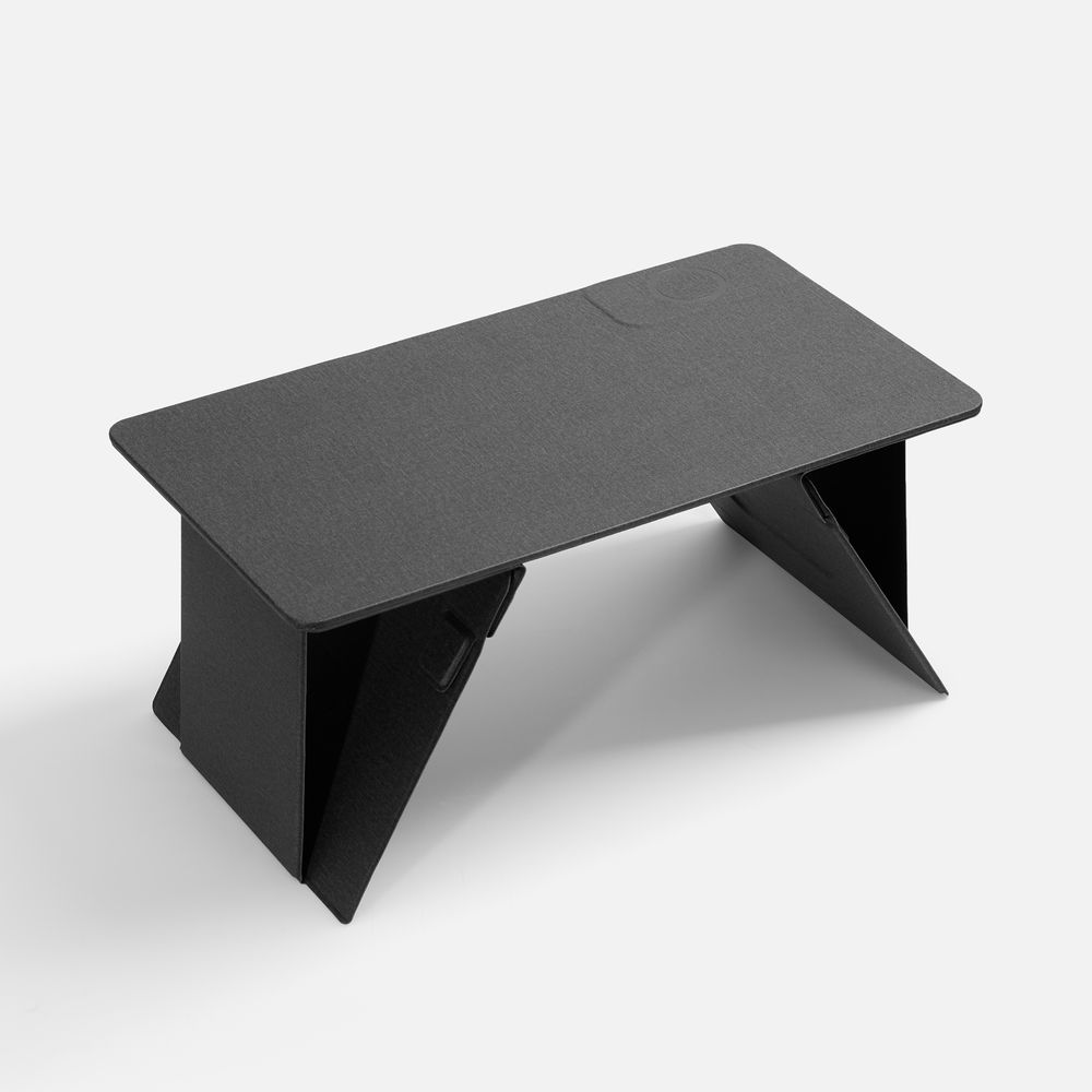 Складной стол для ноутбука с беспроводной зарядкой Kickstand Table, серый / Миниатюра WWW (1000)