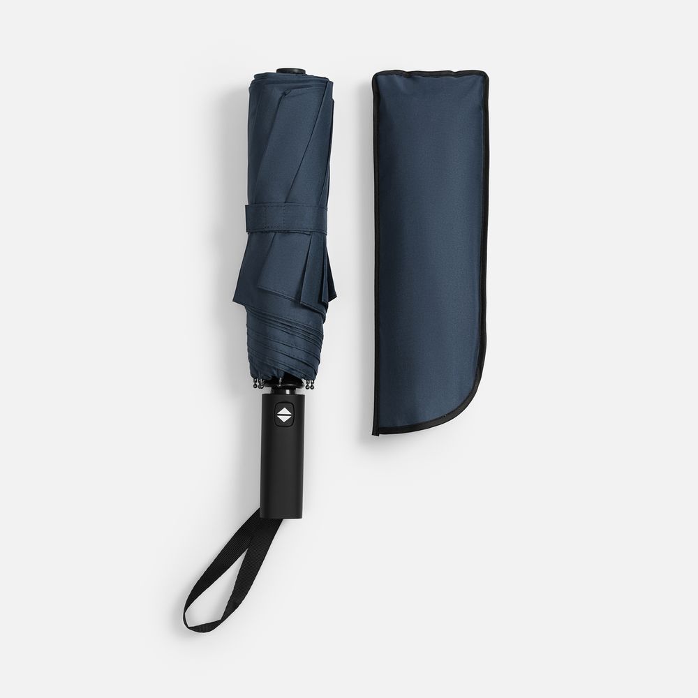 Зонт складной Smooth Move с плавным закрытием, темно-синий / Миниатюра WWW (1000)