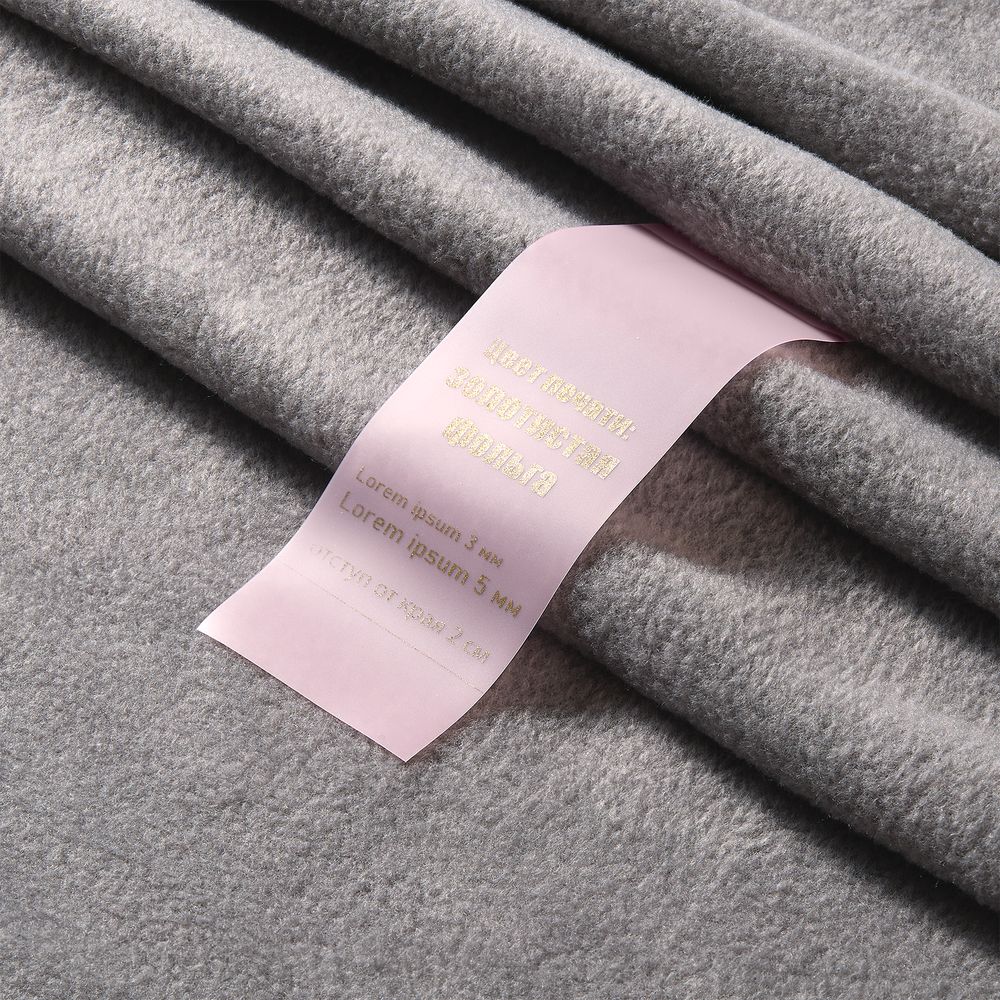 Лента силиконовая Biguna 20 S, прозрачная розовая, 10 см / Миниатюра нанесения (1000)