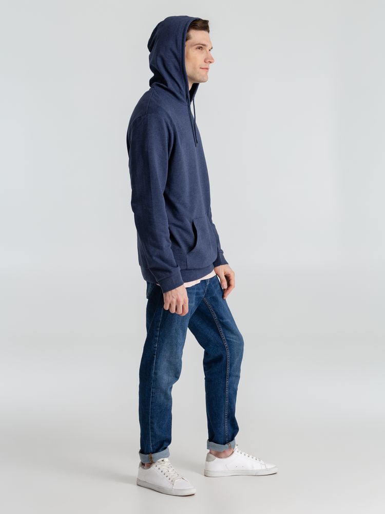 Толстовка с капюшоном унисекс Hoodie, синий меланж / Миниатюра WWW (1000)