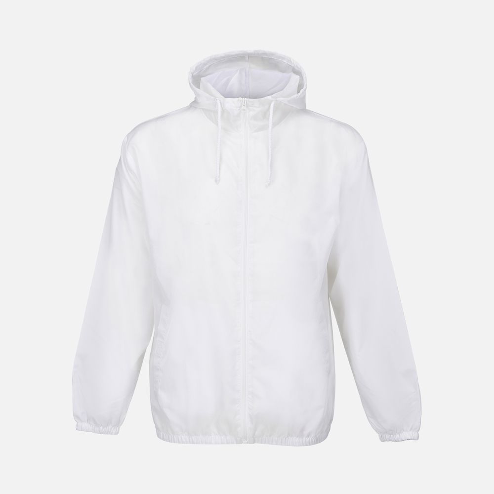 Ветровка унисекс Shield, белая / Миниатюра WWW (1000)