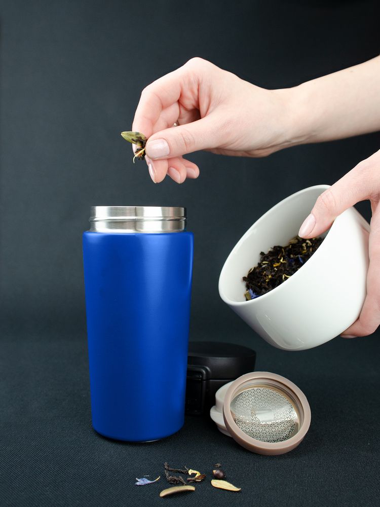 Термостакан No Leak Infuser, синий / Миниатюра WWW (1000)
