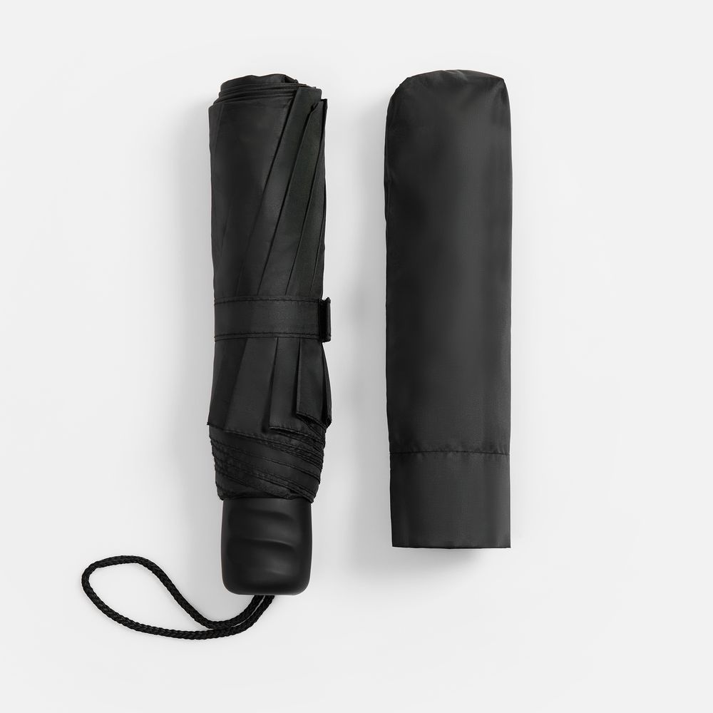 Зонт складной Basic, ver.2, черный / Миниатюра WWW (1000)