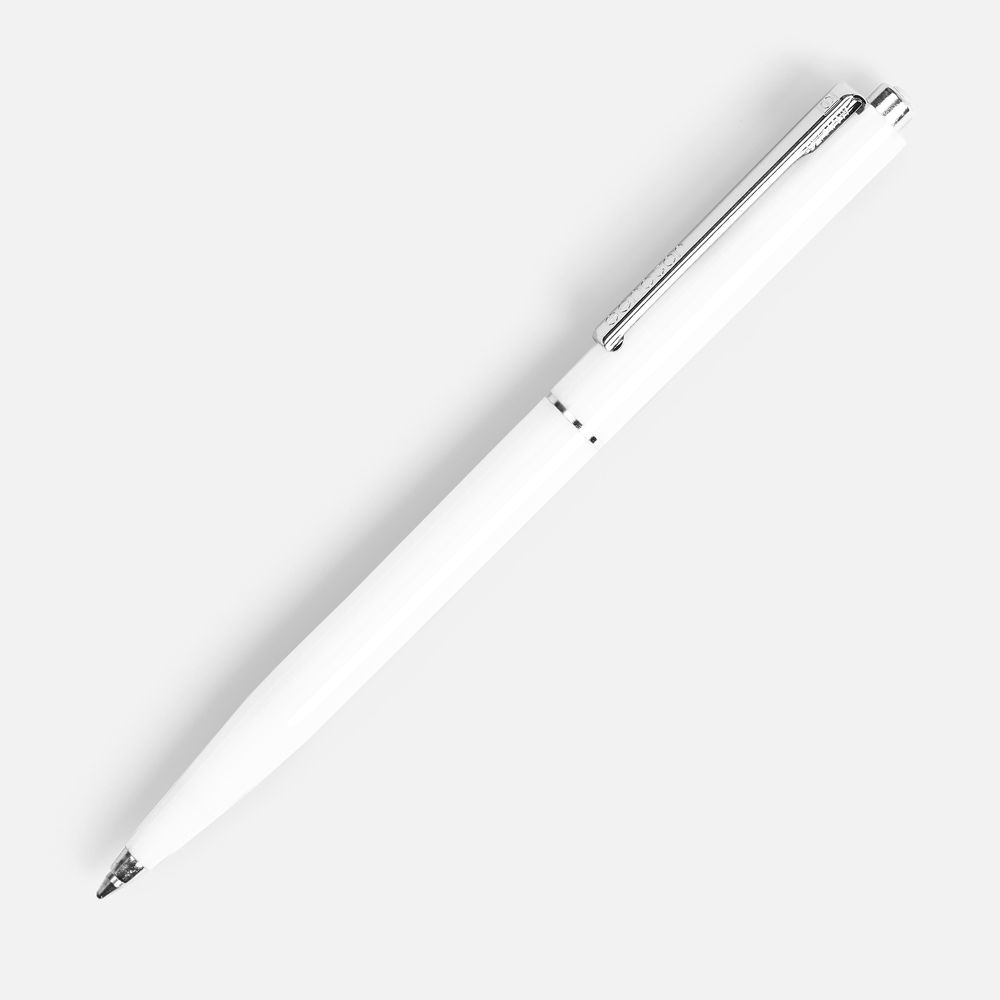 Ручка шариковая Senator Point ver.2, белая / Миниатюра WWW (1000)