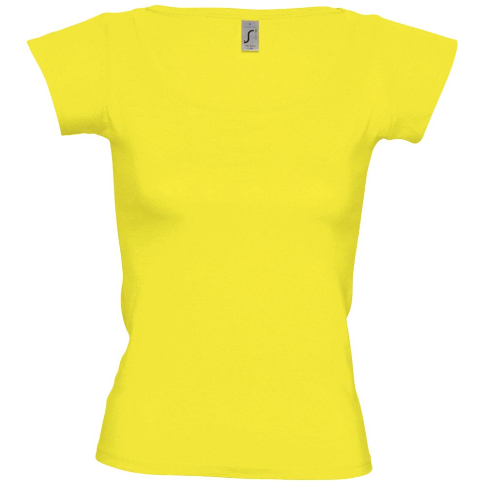 Футболка женская Melrose 150 с глубоким вырезом, лимонно-желтая / Миниатюра WWW (1000)
