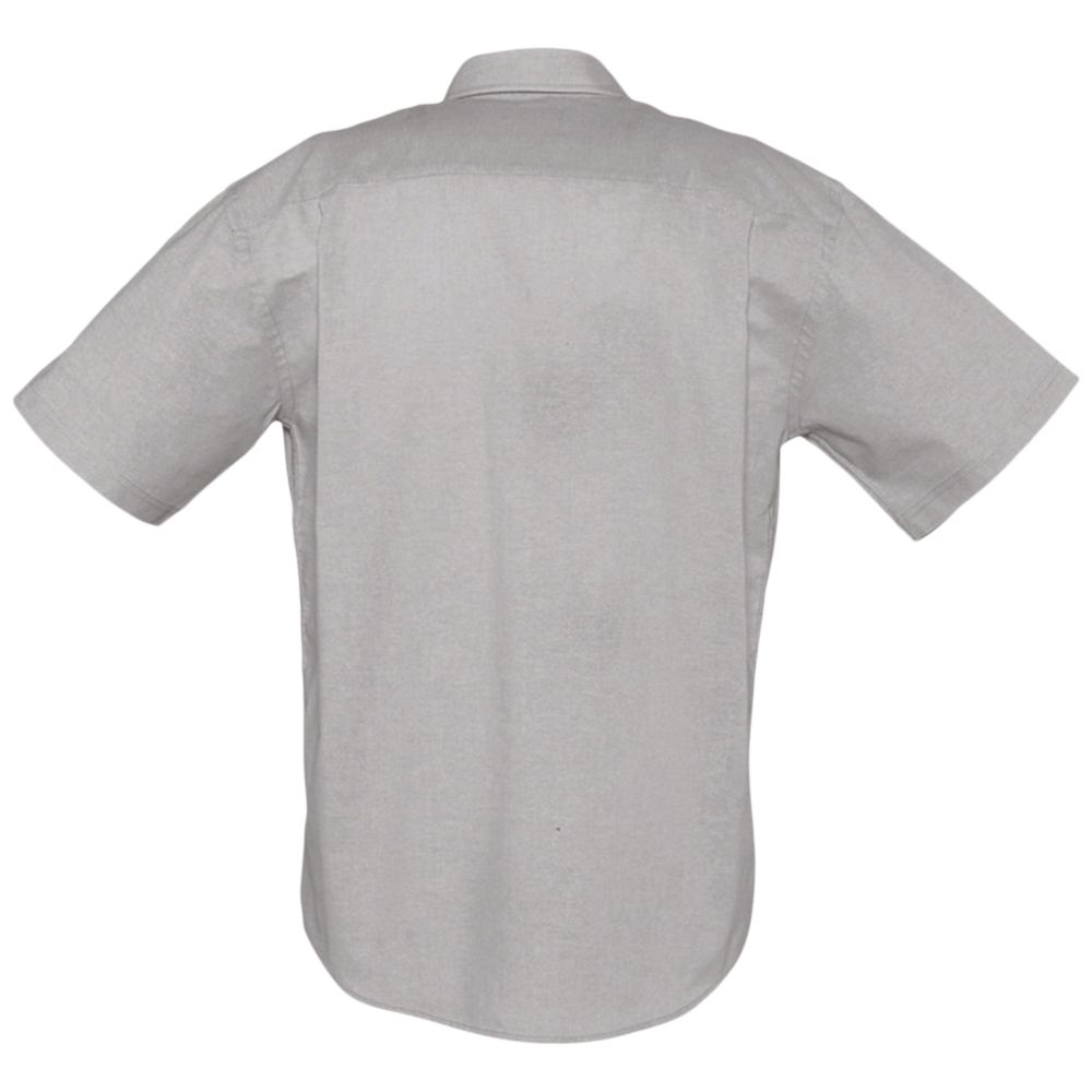 Рубашка мужская с коротким рукавом Brisbane, серая / Миниатюра WWW (1000)