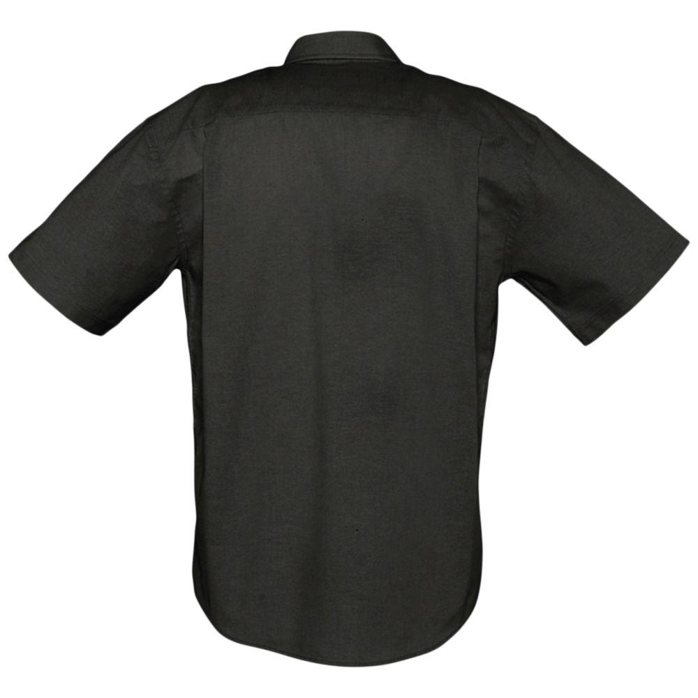 Рубашка мужская с коротким рукавом Brisbane, черная / Миниатюра WWW (1000)