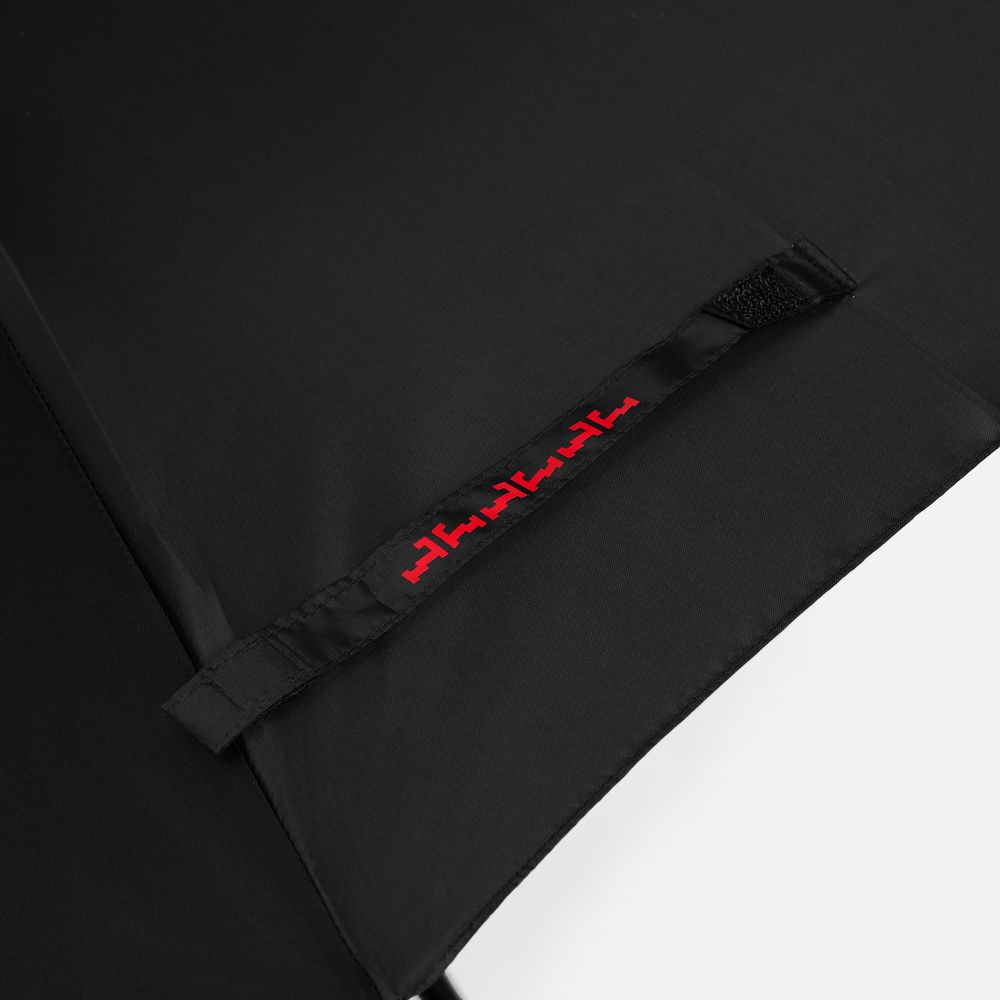 Зонт-трость Hidecolor с цветными спицами, черный с красным / Миниатюра нанесения (1000)