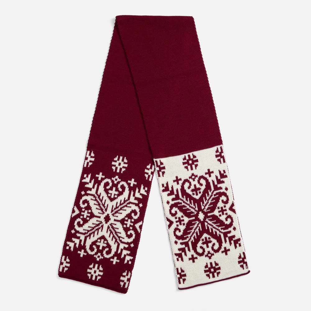 Шарф Wintertude M, красный с белым / Миниатюра WWW (1000)