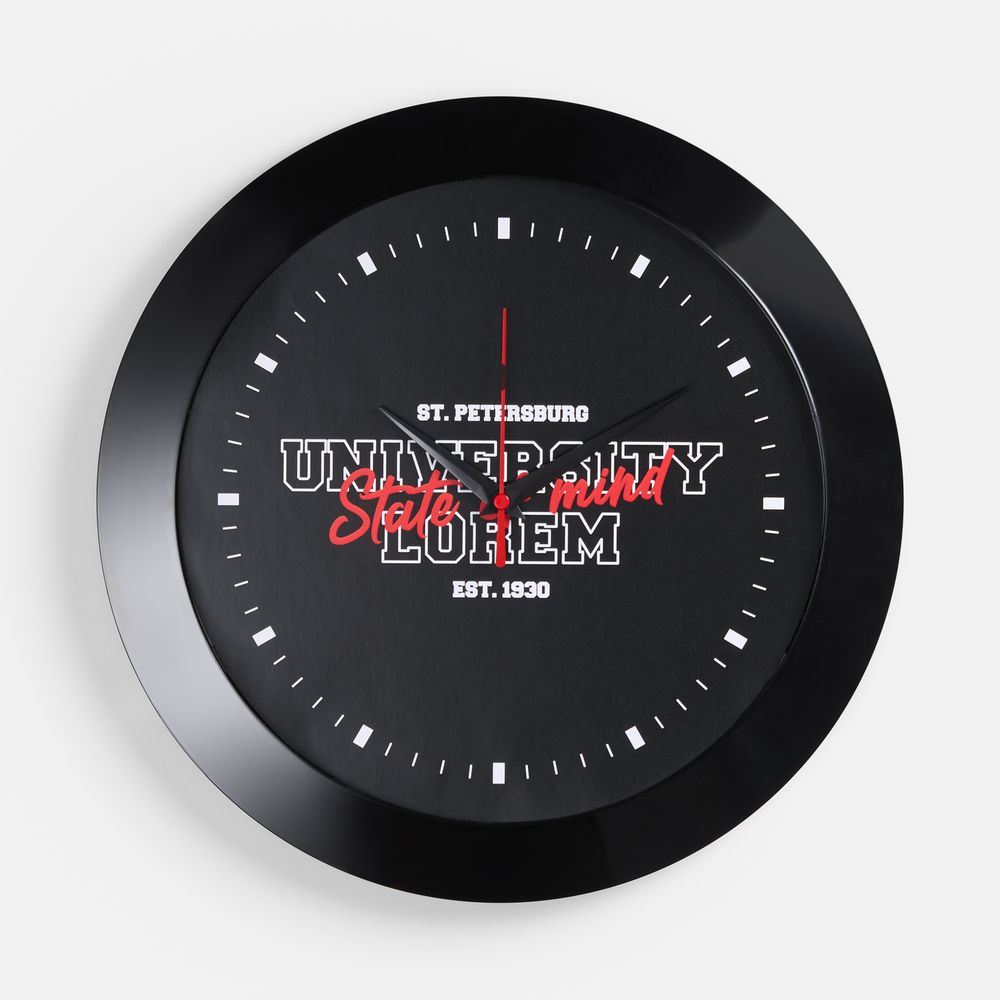 Часы настенные Vivid Large, черные / Миниатюра WWW (1000)