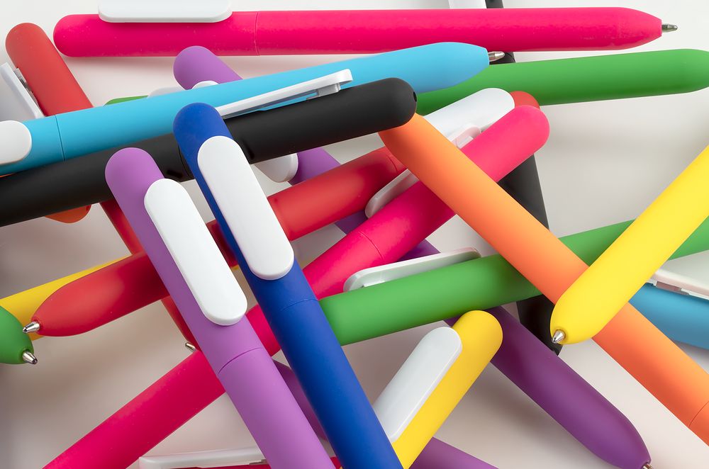 Ручка шариковая Slider Soft Touch, черная с белым / Миниатюра WWW (1000)