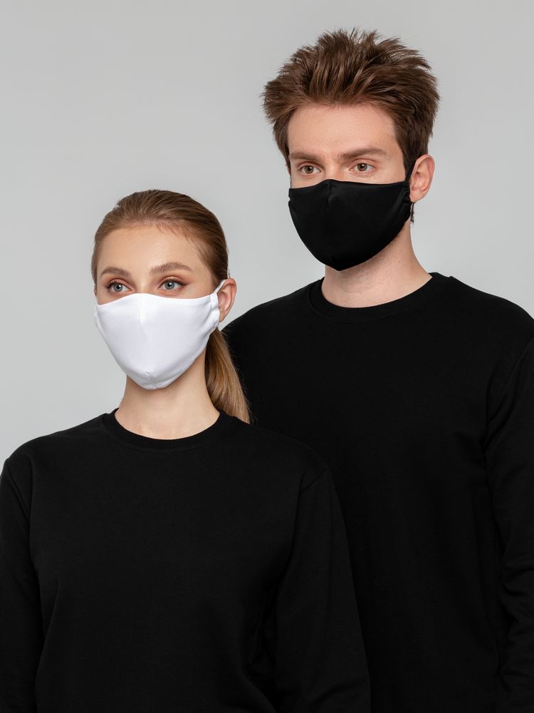 Маска для лица, черная / Миниатюра WWW (1000)