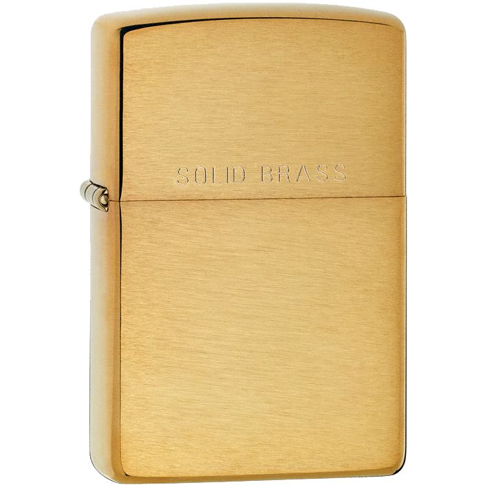 Зажигалка Zippo Classic Brushed, золотистая / Миниатюра WWW (1000)