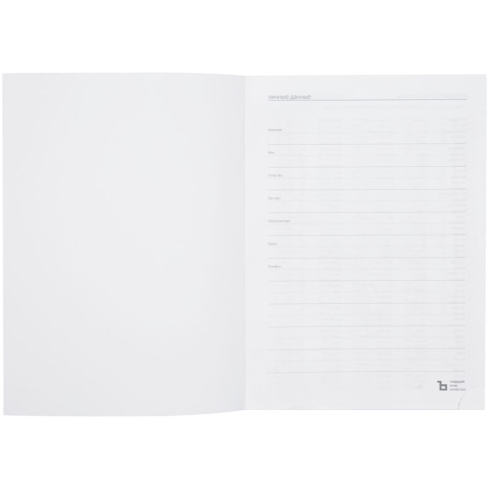 Ежедневник Latte, недатированный, синий / Миниатюра WWW (1000)