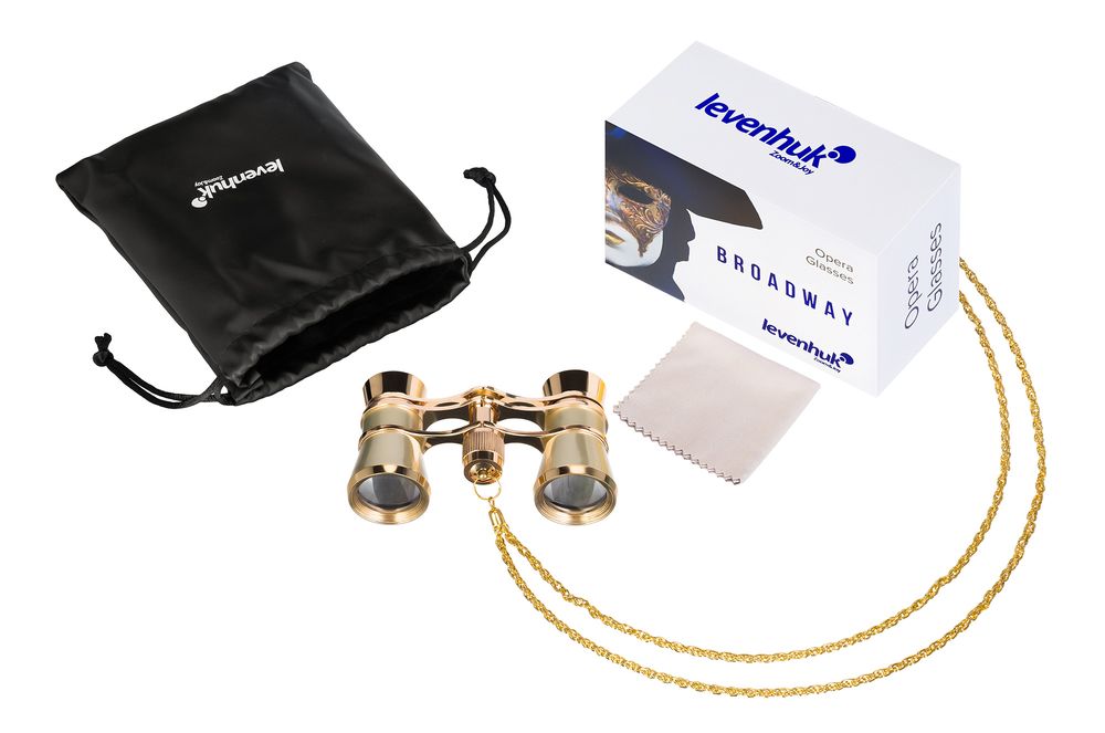 Театральный бинокль Broadway 325B, золотистый / Миниатюра WWW (1000)