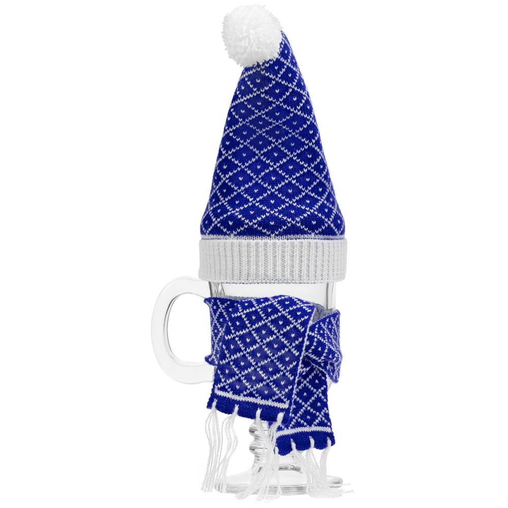 Вязаный шарфик Dress Cup, синий / Миниатюра WWW (1000)