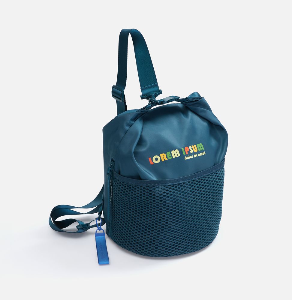 Спортивная сумка-мешок Verkko, темно-синяя / Миниатюра нанесения (1000)