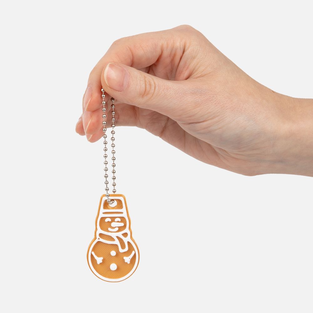 Мини-подвеска «Пряник», снеговик / Миниатюра WWW (1000)