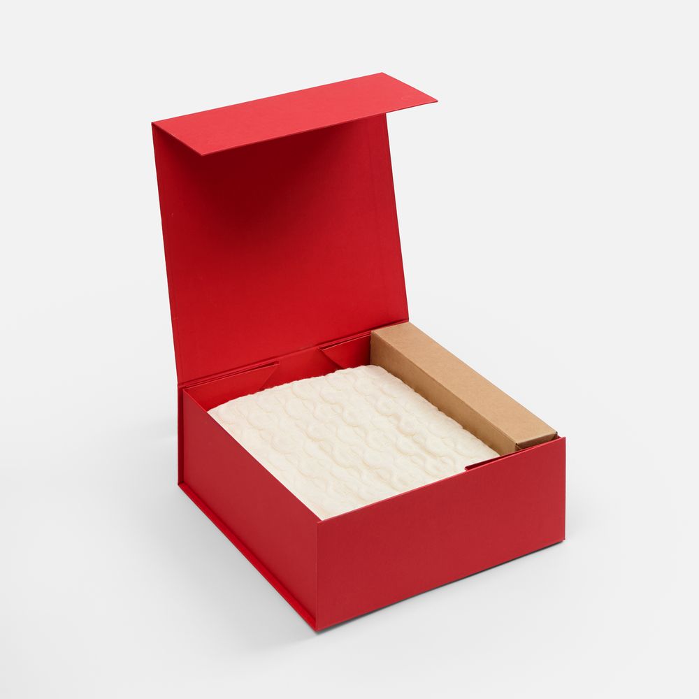 Коробка складная Quadra Fold, красная / Миниатюра WWW (1000)