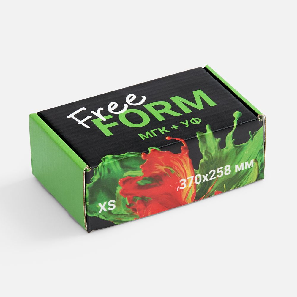 Коробка Freeform с печатью на заказ, размер XS / Миниатюра WWW (1000)