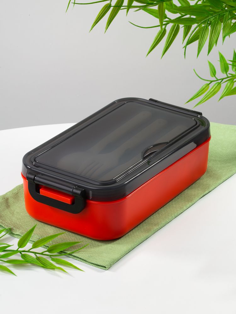 Ланчбокс Pranzo, красный с черным / Миниатюра WWW (1000)